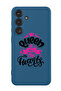 Protective Liquid Silicone Case For Samsung Galaxy S24 Plus (Blue) - Queen of all hearts Black