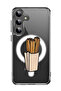 Case for Samsung Galaxy S24 Plus Compatible with MagSafe, Shockproof Bumper Cover Dessert Churos