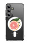 Case for Samsung Galaxy S24 Plus Compatible with MagSafe, Shockproof Bumper Cover Grapefruit