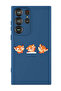 Protective Liquid Silicone Shockproof Case For Samsung Galaxy S24 Ultra (Blue) - Cute tiger