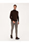 Dark Brown Slim Fit Turtleneck Basic Knitwear Sweater 50314202-Vr084 - 4