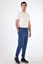 Men's Regular Fit Light Navy Blue Sweatpants - 2