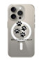 Case for iPhone 15 Pro Max 6.7-inch Compatible with MagSafe, Shockproof Phone Bumper Cover paw print