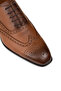 Men's Genuine Leather Tan Color Leather Shoes - 5