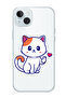 Case for iPhone 15 Plus 6.7-inch Compatible with MagSafe, Shockproof Phone Bumper Cover Cat love