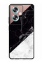 Protective Case For Oppo A79 5G Hite & Black Marble Top Is Plain