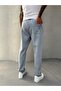 Blue Waffle Fabric Baggy Trousers - 4