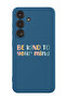 Protective Liquid Silicone Shockproof Case For Samsung Galaxy S24 Plus (Blue) - Be kind