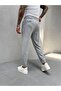 Gray Pleated Boyfriend Fabric Pants - 5