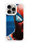Protective Case Cover For APPLE IPHONE 15 Pro Spiderman half face (White Bumper)