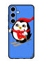Protective Case Anti Scratch Shock Proof Bumper Cover For Samsung Galaxy S24 Plus Skating Penguin