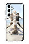 Protective Case Anti Scratch Shock Proof Bumper Cover For Samsung Galaxy S24 Cats in Beach