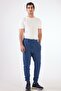 Men's Regular Fit Light Navy Blue Sweatpants