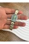 Roman Numeral Women's Wristwatch with Zircon Stone Detail - 4