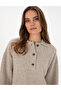 Beige Comfort Fit Wool Polo Neck Sweater 50310992-Vr011 - 2