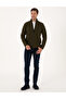 Khaki Regular Fit Fleece Cardigan 50314014-Vr027 - 4