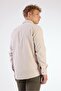 Men's Regular Fit Long Sleeve Beige Shirt - 3