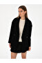 Black Comfort Fit Wool Blend Melton Coat 50314272-Vr046 - 3