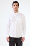 Men's Regular Fit Button-Down Collar Long Sleeve White Shirt
