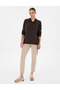 Brown Oversize Modal Blend Hooded Sweatshirt 50314041-Vr029 - 4