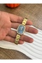 Roman Numeral Women's Wristwatch with Zircon Stone Detail - 3