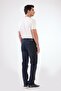 Men's Regular Fit Dark Navy Blue Jeans - 4