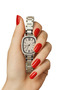 Roman Numeral Women's Wristwatch with Zircon Stone Detail