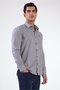 Navy Blue Cotton Square Pattern Regular Fit Men's Shirt - 2
