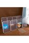 Pet Enclosure, Portable Easy Assembly Translucent Plastic Cat Dog Fence, Foldable Dog Gate Indoor Ou - 6
