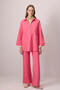 Zipped Tunic Pants Crepe Set - 2