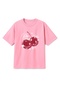 Oversize Pink Unisex Cherry Printed T-Shirt T-Shirt