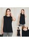 Women's Pearl Detail Round Neck Sleeveless Blouse - Different Colors Available - 8