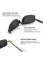 SUNGAIT Ultra Lightweight Rectangular Polarized Sunglasses - 8