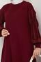 Tunic Set with Sleeve Glitter Detail and Knitwear Trousers - 4