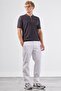 Men's Regular Fit White Trousers - 3