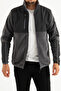 Men's Smoke Slim Fit Anti-Pilling Fleece Sweatshirt with Full Zipper and Softshell Trim - 3