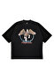 Unisex Oversize Horse Eagle Printed Boxy Fit Thick Fabric T-Shirt