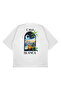 Unisex Oversize Casablanca Palm Printed Boxy Fit Thick Fabric T-Shirt - 2