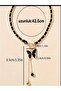 Bohemian Style Black Chain Tassel Butterfly Necklace - 4