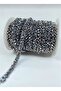 إكسسوار شريط مطرز بالخرز الكريستالي الفضي - 3