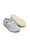 Organic Cotton Baby Booties, Anti-Slip Sole, Home Nursery Shoes, Blue Swan Pattern Booties