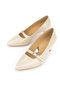 , Women's Genuine Leather Shoes 1531050Z26105007K Beige - 5