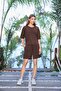 Women's Short Sleeve Crew Neck Bottom Top Suit 25085 - 4