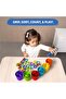 Silicone Rainbow Sorting Board Game - Learning & Educational Toy Sorting, Counting & Seq - 8