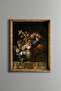 Flowers in a Vase - Vintage Patterned Frame