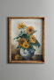 Still Life with Sunflowers - إطار منقوش عتيق