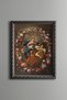 Pharaoh's Daughter and Moses - Vintage Patterned Frame