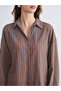Striped Oversize Women's Shirt - 3