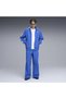 T7 Oversized Track Pants Blue Men's Sweatpants - 3