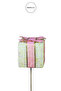 Christmas Ornament Stick Gift Box Green Pink 40 cm - 3